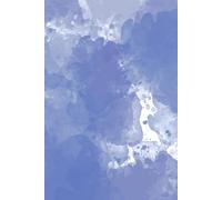 Blue Watercolor Notebook - 6x9 Lined Journal, 100 Pages, Stylish Artistic Writing Journal for Notes, Ideas, and Daily Use