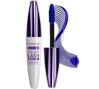 Blue Waterproof 4D Silk Fiber Lash Mascara - Long-Lasting No Smudge & Clump Telescopic Lengthening Thick Volumizing Eyelash Dye for Party & Stage Use