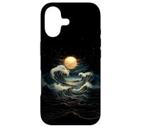 Blue Wave Full Moon Mystical Boho Witch Zen Women Outdoors Case for iPhone 17