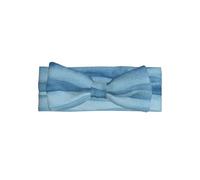 Blue Wave Line Baby Bow Headband-Soft Stretchy for 0-6 Months