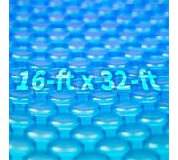 Blue Wave NS420 12 mil Solar Blanket for Rectangular In-Ground Pools, 16' W x 32' L x 0.5" H, Blue