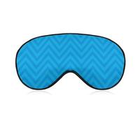 Blue Wavy Stripes Sleep Mask Eye Masks Soft Blackout Eye Shade Cover Blindfold Eyeshade for Deep Rest Travel Nap