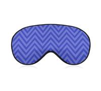 Blue Wavy Stripes Sleep Mask Eye Masks Soft Blackout Eye Shade Cover Blindfold Eyeshade for Deep Rest Travel Nap