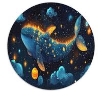 Blue Whale 1000 Piece Round Puzzles for Kids And Adults Gift for Family Colorful for Impossible for Unique Challenge Games 1000pcs (67.5x67.5cm)