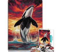 Blue Whale 1000 Pieces Jigsaw Puzzles For Teens And Adults,Toys Educational Games Stress Relieving Great Gifts And Toys 38x26cm