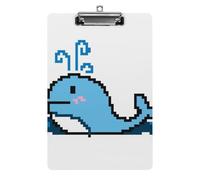 Blue Whale Clipboard Standard A4 Letter Size Clip Boards for School Office Restaurants