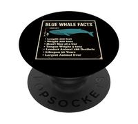 Blue Whale Facts Ocean Animal Largest Ever Info PopSockets Adhesive PopGrip