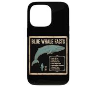 Blue Whale Facts Ocean Animal Science Chart Case for iPhone 13 Pro