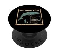 Blue Whale Facts Ocean Animal Science Chart PopSockets Adhesive PopGrip