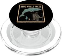Blue Whale Facts Ocean Animal Science Chart PopSockets PopGrip for MagSafe