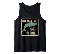 Blue Whale Facts Ocean Giant Marine Biology Info Tank Top