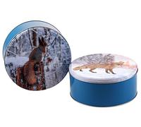 Blue Whale Gifts Baking Cake Tins 20cm - Christmas/Winter British Wildlife Fox Squirrel (Set of 2)
