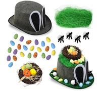 Blue Whale Gifts Boys Make Your Own Easter Bonnet Hat Complete Kit - Grey Top Hat