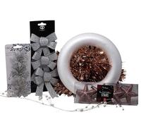 Blue Whale Gifts DIY Make Your Own Christmas Wreath Craft Kit - Rose Gold and Silver