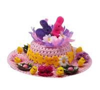 Blue Whale Gifts Girls Pre-Made Decorated Easter Hat Bonnet - Bunnies