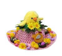 Blue Whale Gifts Girls Pre-Made Decorated Easter Hat Bonnet - Giant Chick