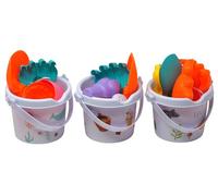 Blue Whale Gifts Kids Beach Bucket and Sand Moulds - Sealife, Sweets & Dinosaur - Set of 3