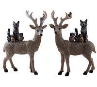 Blue Whale Gifts Large 21cm Christmas Reindeer Woodland Animals Ornaments (Set of 2)