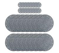 Blue Whale Gifts Nordic Grey Star Christmas Dinner Felt Table 16 Placemats & 16 Coasters
