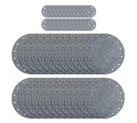 Blue Whale Gifts Nordic Grey Star Christmas Dinner Felt Table 24 Placemats & 24 Coasters