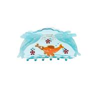 Blue Whale Hair Claw Ocean Series Acetate Claw Clips Summer hair clips Non-Slip Shark Clip(Blue)
