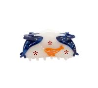 Blue Whale Hair Claw Ocean Series Acetate Claw Clips Summer hair clips Non-Slip Shark Clip(White)
