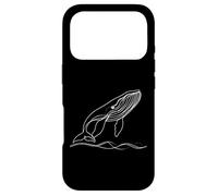 Blue Whale Line Art Ocean Lover Case for iPhone 17 Pro