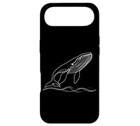 Blue Whale Line Art Ocean Lover Case for iPhone Air