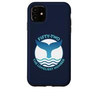 Blue Whale's Tail with Wave and 52 Lonely Whale Design Case for iPhone 11