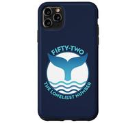Blue Whale's Tail with Wave and 52 Lonely Whale Design Case for iPhone 11 Pro Max