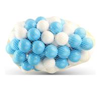 (Blue / White, 200 PC) Soft Plastic Mini Play Balls for babies and toddlers