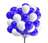 Blue & White 5 Inch Balloons Pack of 30Pcs for Balloon Garland Arch, Party Decorations, Birthday and Wedding