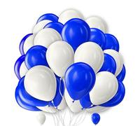 Blue White Balloon Set 5 Inch Blue and White Birthday Balloons Pack for Football Theme Birthday Wedding Baby Shower Party Decorations 30 Pack