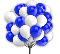 Blue White Balloons 10 Inch Balloons For Kids Birthday Party DIY Balloon Garland Wedding Baby Shower Birthday Graduation Christening Party Decorations 30 Pack