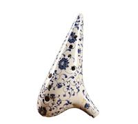 Blue White Ceramics Ocarina 12 Holes Alto C Tone AC AF AG SF SG SC BC Ocarina Professional Musical Instrument (Color : AG)