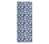 Blue White Cute Cats yoga mat bulk for men printed, non slip, yoga non slip towel with bags tapete para ejercicio 71x26 inches