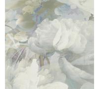 Blue/White Floral Panel Wallpaper Roll Textured Vinyl Erismann Aurora 10513-08