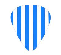 Blue White Lines Guitar Picks Plectrums For Guitar Bass 12 Pack