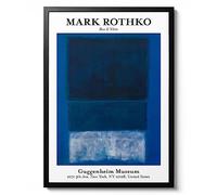 Blue & White - Mark Rothko, Fine Art Print, Abstract Expressionist Wall Art, Famous Painting Home Decor, Modern Art Gift Idea, Archival Matte, A1 (Framed) - 84.1x59.4cm