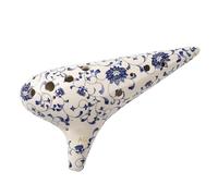 Blue White Porcelain Ocarina 12 Holes Alto AF Ceramics Ocarina Chinese Flute Professional Music Instruments