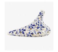 Blue White Porcelain Ocarina Musical Instruments Ocarina Professional Handmade Dolomite 12 Holes (Color : Soprano F)