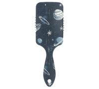 Blue-white Starry Planet anti static hair brush blow Designed wet dry brush for curly hair with Ergonomic handle cepillos para cabello