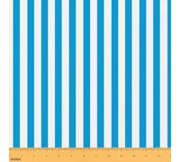 Blue White Stripes Craft Fabric No Stretch,Stripes Classic Vertical Stripe Soft Flannel Polyester,Geometric Lines Ideal for Quilting & Handmade Artwork,Classic Simple 5 Yard Bolt,180" L x 59" W