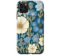Blue, White Wildflower Bouquet Rustic Botanical Spring Case for iPhone 11 Pro Max