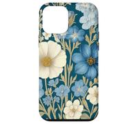 Blue, White Wildflower Bouquet Rustic Botanical Spring Case for iPhone 12 mini