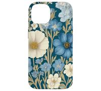 Blue, White Wildflower Bouquet Rustic Botanical Spring Case for iPhone 14