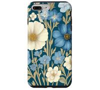 Blue, White Wildflower Bouquet Rustic Botanical Spring Case for iPhone 7 Plus/8 Plus
