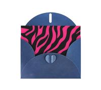 Blue WHJSHOP Zebra Tiger Leopard pink Prints Greeting Card - High-End Pearlescent Paper Double Sided Pearl Effect Love Buckle Pearl Paper Envelope