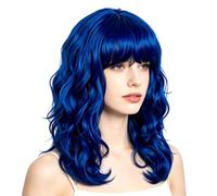 Blue Wig, Blue Wigs for Women, Blue Bob Wig, Dark Blue Wig for Cosplay Conventions and Themed Parties, Fashion Events and Photoshoots, 1 Piece Blue Wig