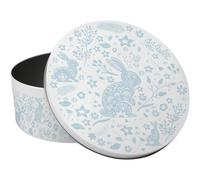 Blue Wild Rabbits Small Cake Tin - Multicoloured